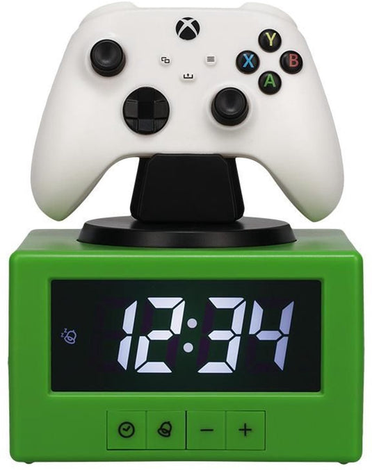 Xbox controller digitale wekker met nachtlampfunctie, officieel gelicentieerde gaming slaapkamerdecoratie voor kinderen, volwassenen, jongens, mannen, cadeaus voor gamers - paladone