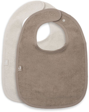 Jollein slabbetjes badstof - 2 stuks - sand milky coffee