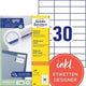 Avery universele etiketten zweckform 3489 70x29,7mm wit