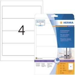 Ordneretiketten herma 4826 wit 192 x 61 mm 100 stuks