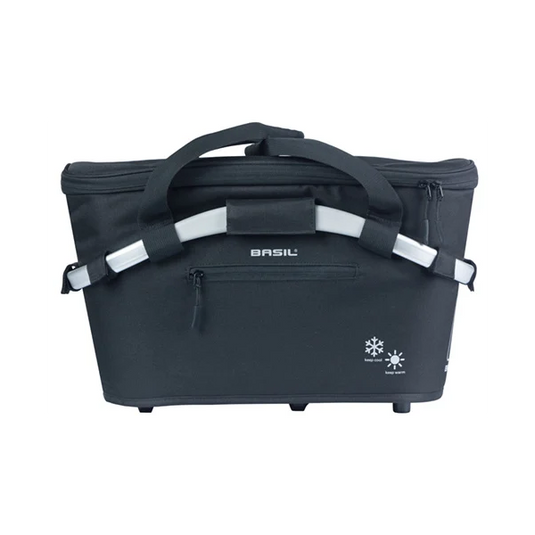Basil fietsmand classic carry all iso met mik bevestiging 18 liter 38 x 21 x 27 cm - zwart