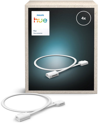 Philips hue flux verbindingskabel - creëert lichtvrije zones - 50 cm lang - flexibele en eenvoudige installatie - 4 stuks