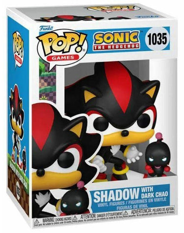 Funko pop games: sonic the hedgehog - shadow with dark chao pop #1035