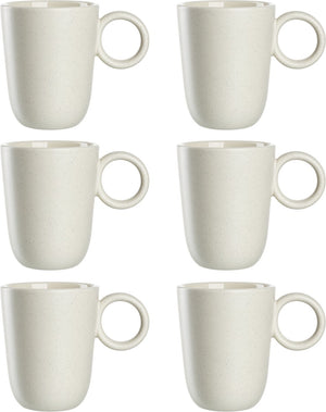 Leonardo roma mok 400ml creme - set 6