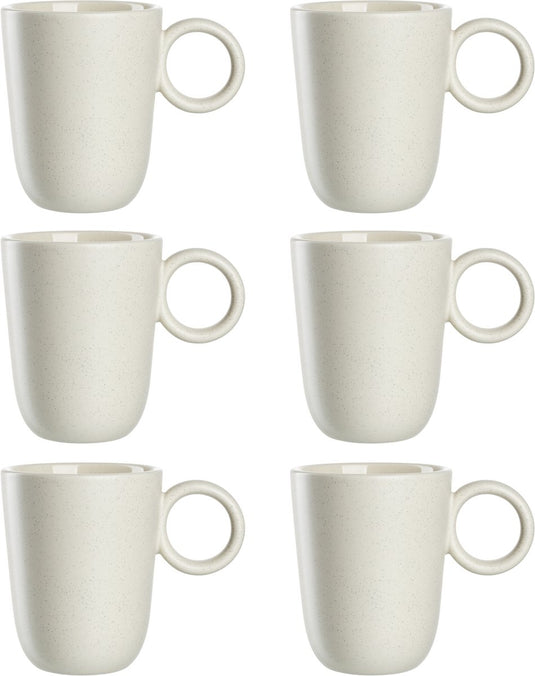 Leonardo roma mok 400ml creme - set 6