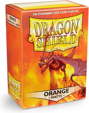Dragonshield dragon shield - standard size card sleeves orange matte 100x