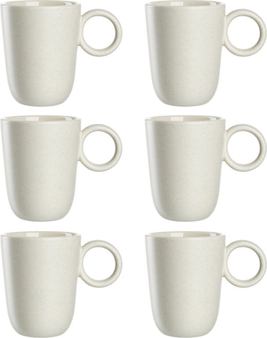 Leonardo roma mok 400ml creme - set 6