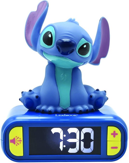 Lexibook digitale wekker met 3d stitch nachtlampje en geluidseffecten