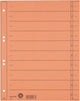 Leitz staffeltabblad karton - beschrijfbare tabs, 2 4-rings - voor ordners en ringbanden - oranje