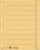 Leitz staffeltabblad karton - beschrijfbare tabs, 2 4-rings - voor ordners en ringbanden - geel