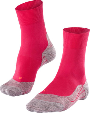 Falke ru4 anti-blaar katoen functioneel materiaal hardloopsokken dames rood - maat 35-36