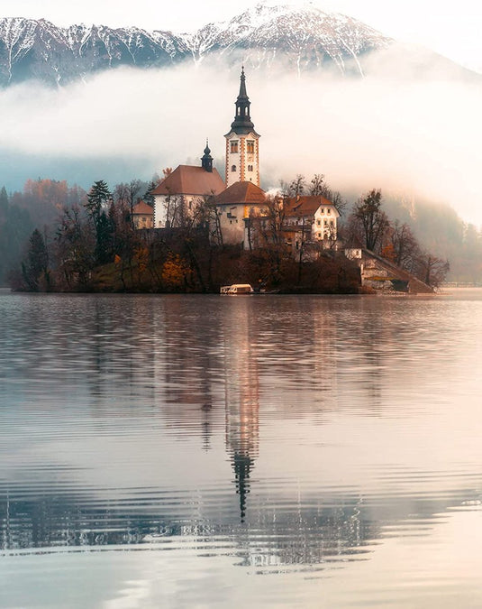 Ravensburger puzzel legpuzzel het eiland van wensen bled sloveniã« 1500 stukjes.