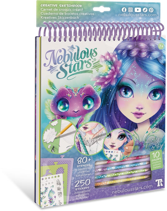 Nebulous stars -creatief schetsboek -nenuphia - tekenen en kleuren