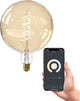 Calex slimme led lamp xxl - 20cm - e27 - smart lichtbron - goud - dimbaar - warm wit licht - 5w