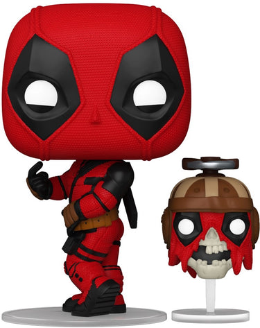 Funko deadpool deadpool wolverine - deadpool with headpool vinylfiguur 1400 unisex pop! - meerkleurig - standard