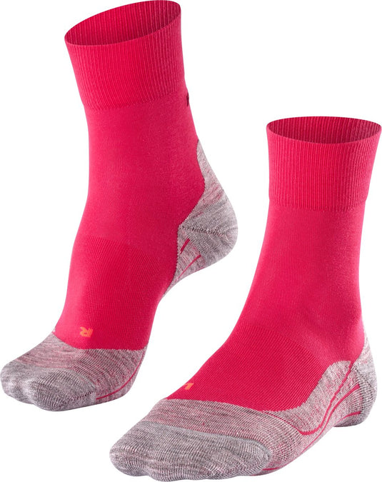 Falke ru4 anti-blaar katoen functioneel materiaal hardloopsokken dames rood - maat 39-40