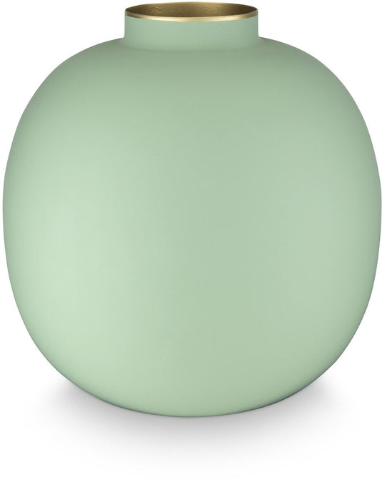 Pip studio - bloemenvaas - woonaccessoires - groene vaas - metaal - 23cm