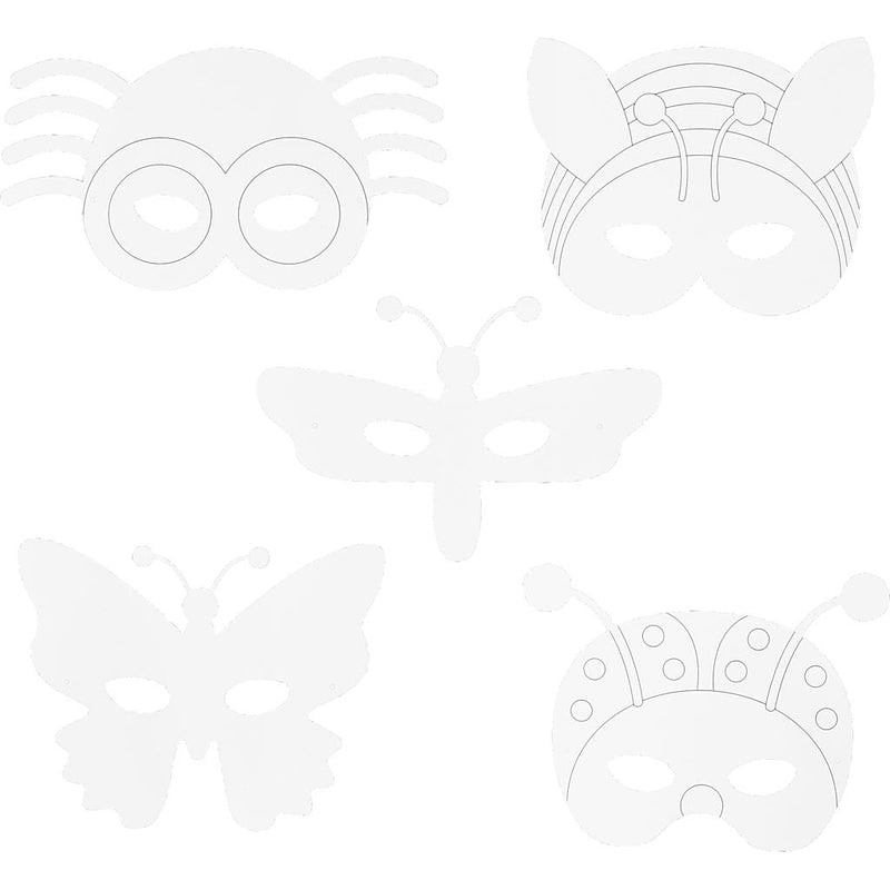 Afbeelding laden in galerijviewer, Creotime insectenmaskers karton, 16st.
