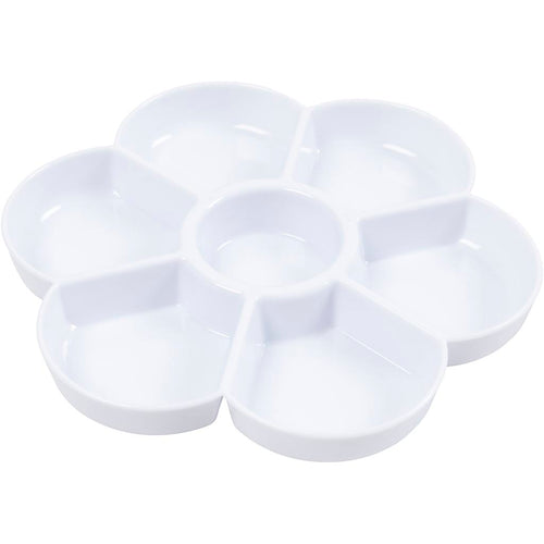 Creativ company palet in bloemvorm, d 17,5 cm, wit, 1 stuk