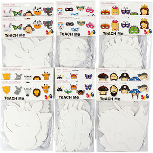 Https: www.cchobby.nl maskers-van-karton-h-15-22-cm-b-24-25-cm-wit-192-stuk-1-doos