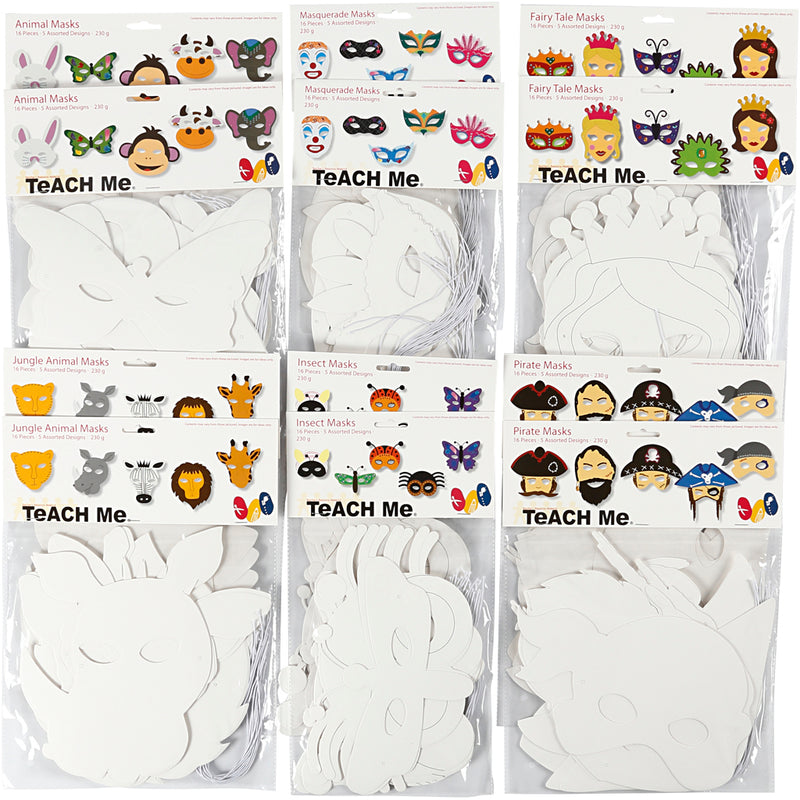 ギャラリービューアに画像をロードする, Https: www.cchobby.nl maskers-van-karton-h-15-22-cm-b-24-25-cm-wit-192-stuk-1-doos
