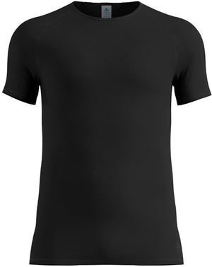 Odlo active light base layer shirt met ronde hals en korte mouwen - mannen - zwart - m