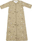 Meyco baby forest animals baby slaapzak met afritsbare mouwen - sand - 70cm - 2.5 tog
