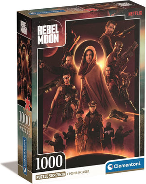 Clementoni - puzzel - 1000 stukjes - netflix rebel moon - puzzel voor volwassenen