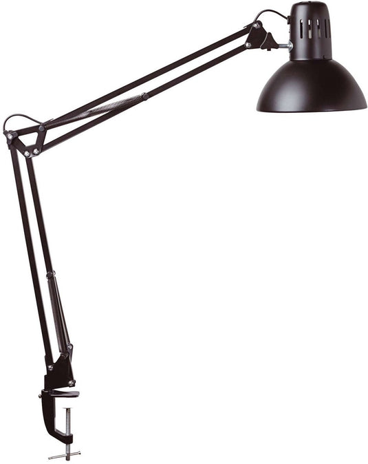 Maul study bureaulamp - metaal - zwart - e27 fitting - verstelbare arm - tafellamp met klem