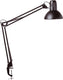 Maul study bureaulamp - metaal - zwart - e27 fitting - verstelbare arm - tafellamp met klem