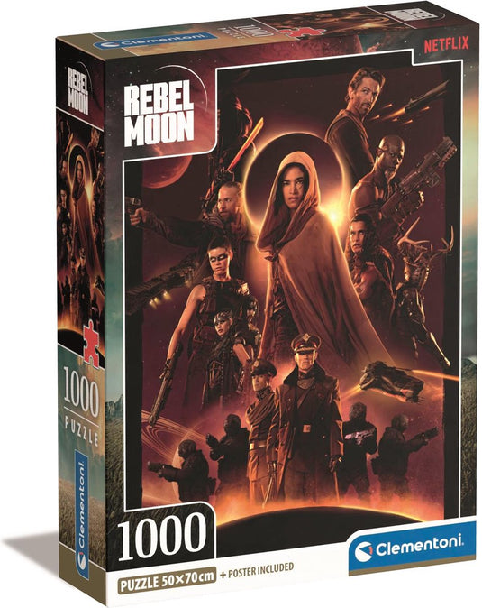 Clementoni - puzzel - 1000 stukjes - netflix rebel moon - puzzel voor volwassenen