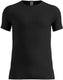 Odlo active light base layer shirt met ronde hals en korte mouwen - mannen - zwart - s