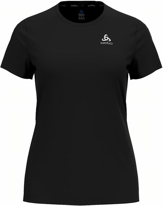 Odlo essential flyer hardloopshirt - vrouwen - zwart - xs