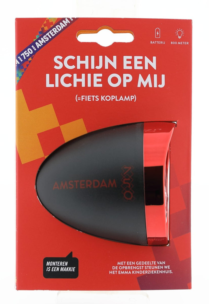 Load image into Gallery viewer, Amsterdam bi0903a koplamp led ikzi zwart rood
