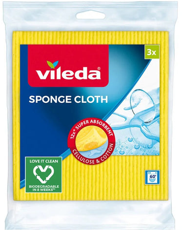 Vileda serie - sponsdoekje - 7,5x9,5 cm - absorberend - kleurrijk