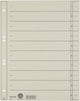 Leitz staffeltabblad karton - beschrijfbare tabs, 2 4-rings - voor ordners en ringbanden - grijs