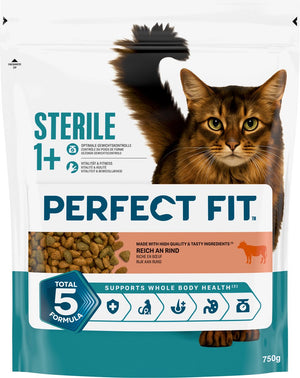 Perfect fit kattenbrokken - steriel - rund zak 4x750g