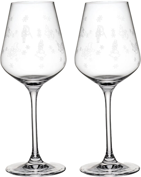 Merkloos sans marque villeroy boch toy's delight wit wijnglas 38 cl 2 stuks