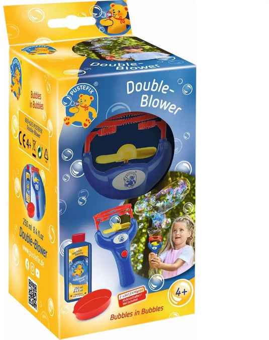 Pustefix double blower ventilator met bellenblaas