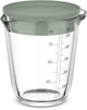 Mepal glas maatbeker met deksel chef it - 500 ml - maataanduiding - vaatwasmachine-. magnetron- en ovenbestendig - bakspullen - nordic sage