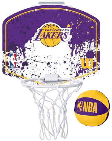Wilson nba mini basketbal hoepel la lakers basketbalset deur.