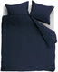 Ambiante cotton uni dekbedovertrek - effen - tweepersoons - 200x200 220 - donker blauw