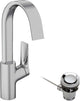 Hansgrohe vivenis ééngreeps wastafelmengkraan 210 met draaibare uitloop en trekwaste chroom