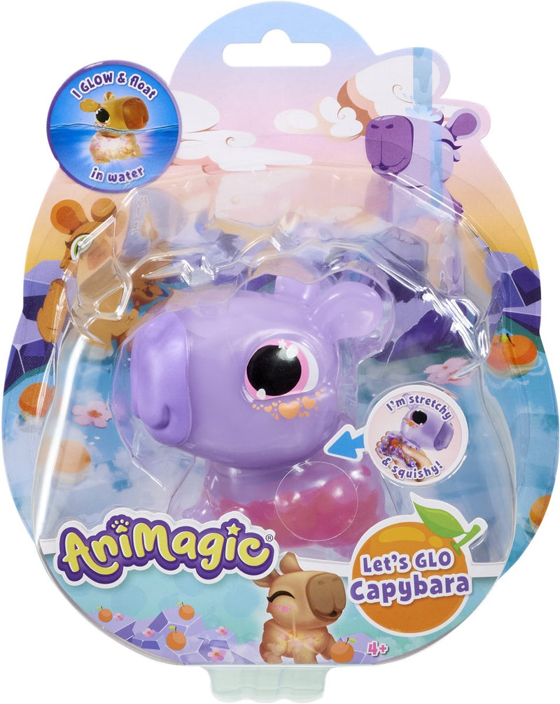 Chargez l'image dans la visionneuse de la galerie, Goliath animagic let's glo capybara purple - speelfiguur - lichtgevende capybara
