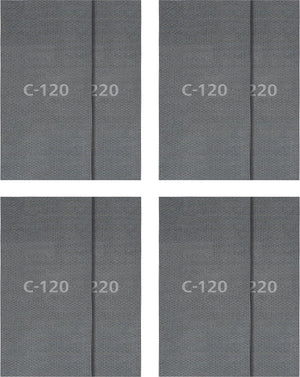 Wolfcraft - 16 delige schuurgaasset voor gipsplaten - 115 x 280 mm - korrel 120 + 220 - 8644000