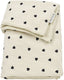Meyco baby sweet heart wiegdeken - pre-washed hydrofiel - soft sand - 75x100cm - 1.5 tog