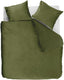 Ambiante velvety dekbedovertrek - tweepersoons - 200 x 200 220 cm - groen