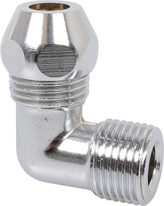 Kirchhoff ms knelfitting-knie 90° - chroom - 3 8 bu x 10 mmq