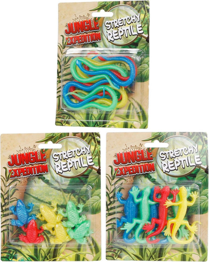 Chargez l'image dans la visionneuse de la galerie, Jungle expedition stretch reptielen 10cm 6 stuks op kaart
