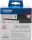 Brother - dk22251 black red on white roll (6.2 cm x 15.24 m) 1 roll(s) label continuous paper - dk22251